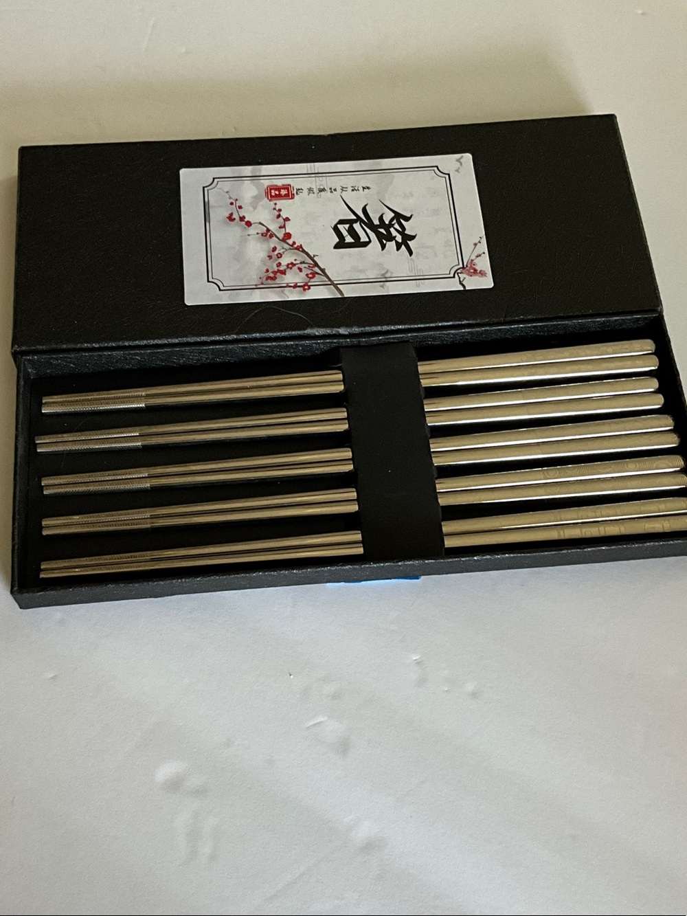 Stainless Steel Chopsticks Set - Silver